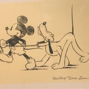Vintage Mickeys “Society Dog Show” Silkscreens from Original